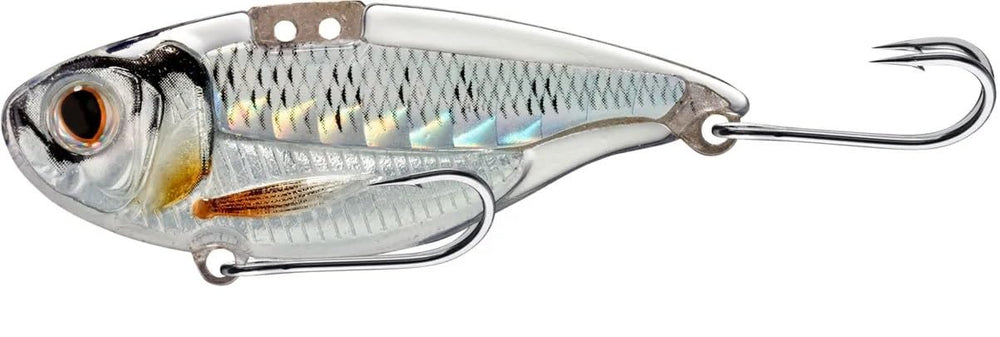 LIVE TARGET ICT Shad-Blade Bait glow pearl in-action shot showcases lure control