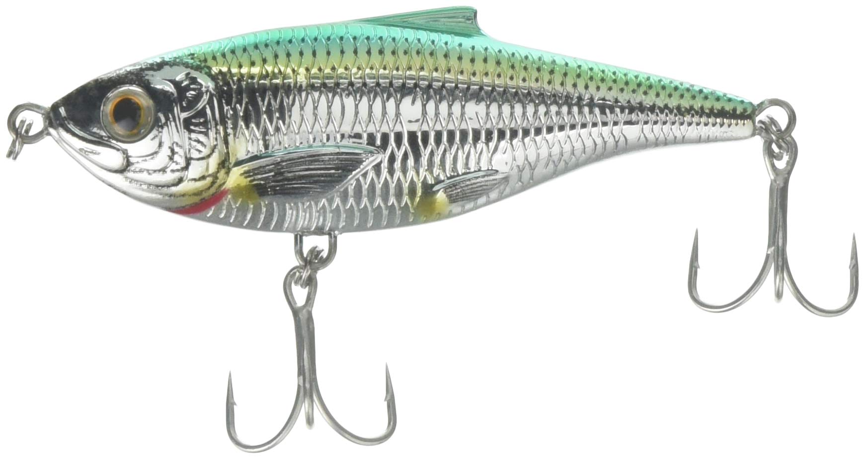 LIVE TARGET Koppers Sardine Scaled Twitchbait in silver-green for lifelike saltwater action.