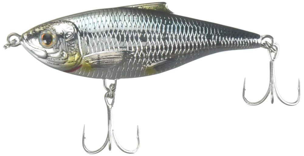 LIVE TARGET Koppers Sardine Twitchbait in natural metallic finish for saltwater casting and twitching