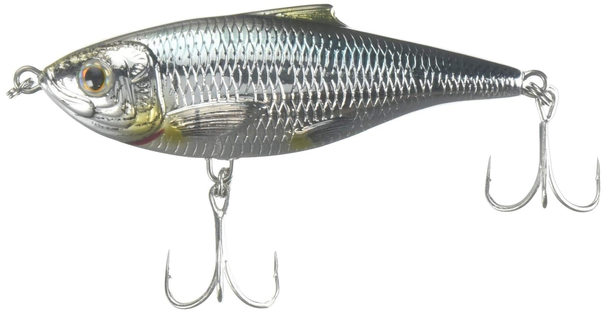 LIVE TARGET Koppers Sardine Twitchbait in natural metallic finish for saltwater casting and twitching