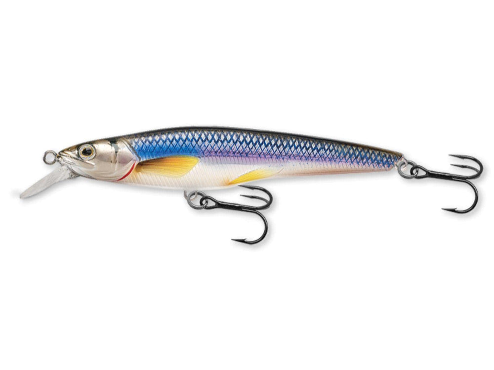 LIVE TARGET Rainbow Smelt Jerkbait in deep profile for precise casts and longer strike windows.