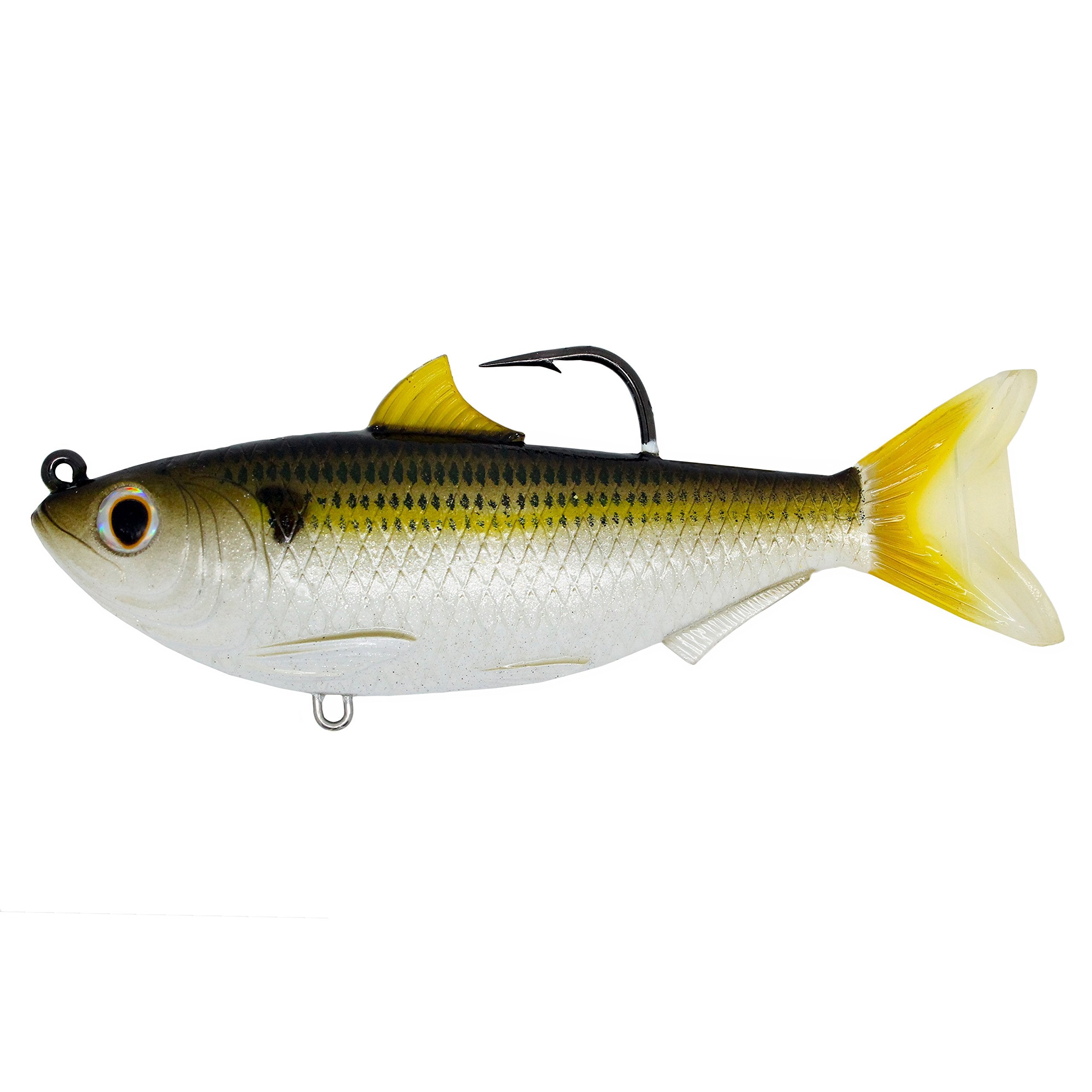 Live Target Sardine swimbait in saltwater with a realistic profile for whitebait-inspired strikes.