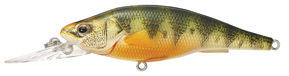 LIVE TARGET Yellow Perch Crankbait Medium for longer casts and flexible presentations.