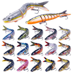 LiveOnce 8-segment lifelike swimbait with realistic body for convincing bass strikes.