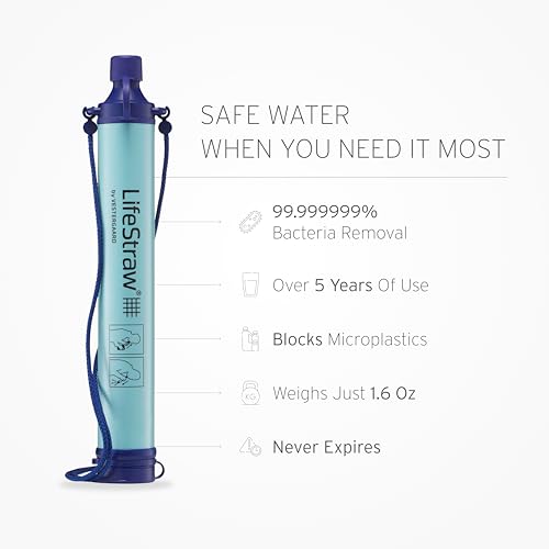 LifeStraw filter process stream purification shows how clean water is drawn directly from nature.