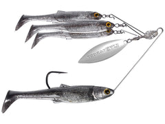 LIVE TARGET baitball rig large smoke silver lure for versatile freshwater and saltwater fishing