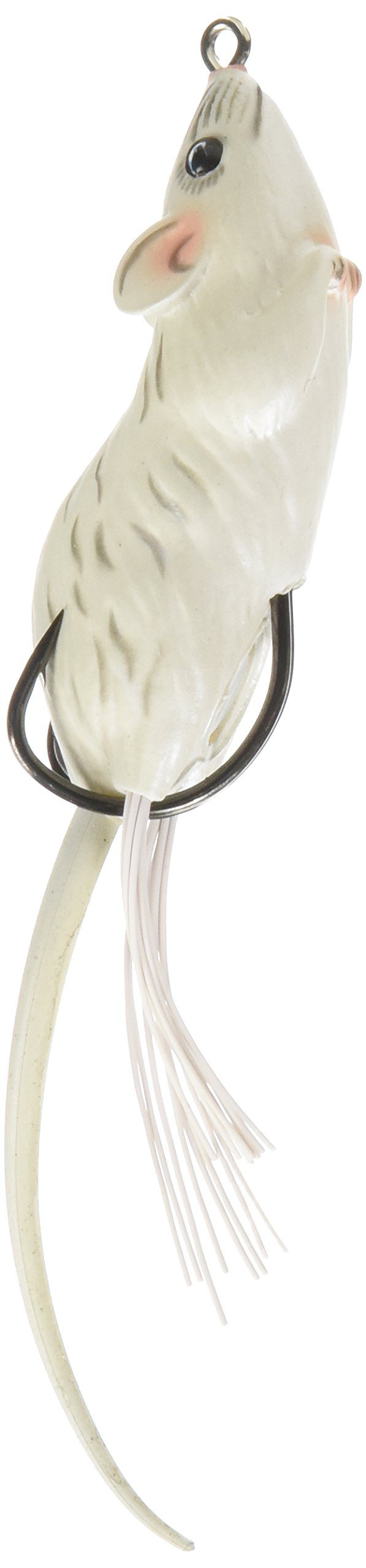 LIVE TARGET FloatingMouse 2-1-4-Inch White lure for bass and pike in heavy cover