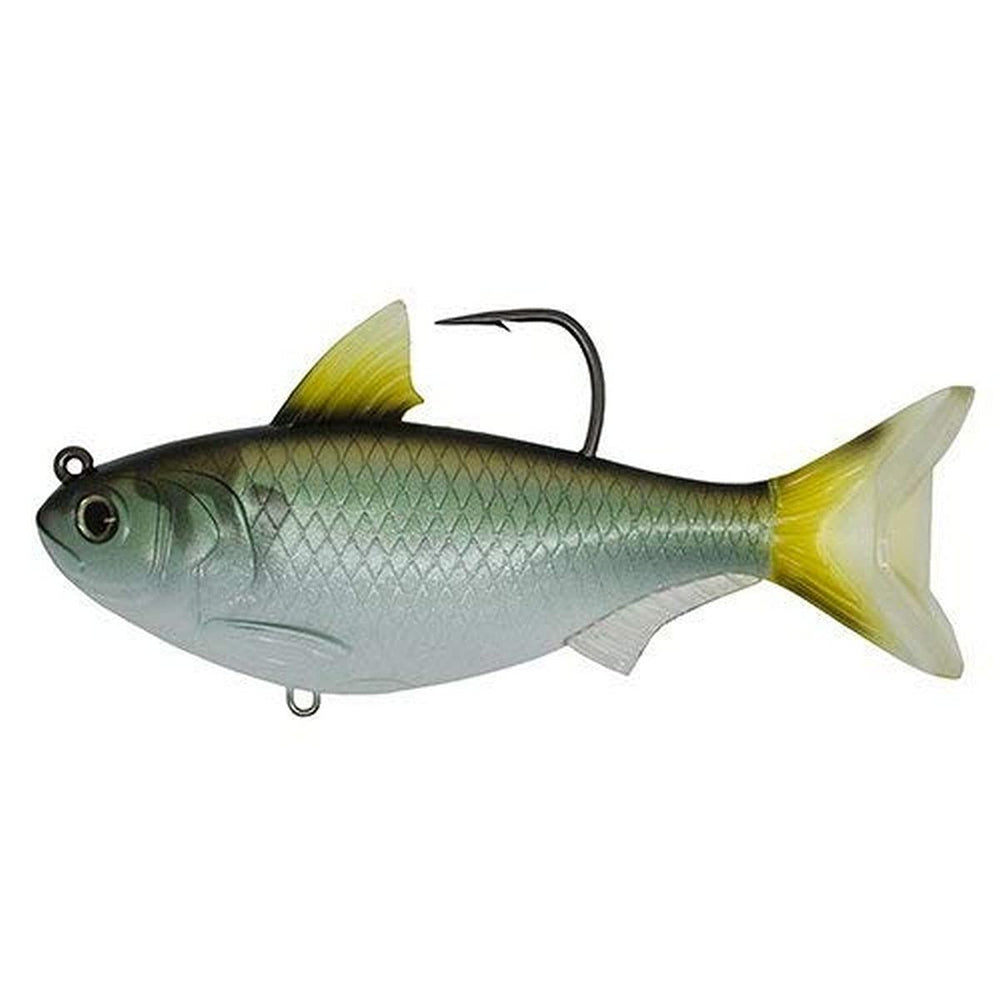 LIVE TARGET GZS112MS703 swimbait in green-bronze ideal for versatile shallow-to-deep fishing