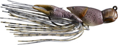LIVE TARGET Hollow Body Craw Jig, 1-1/2 inch, gray-brown, lifelike craw for bass fishing