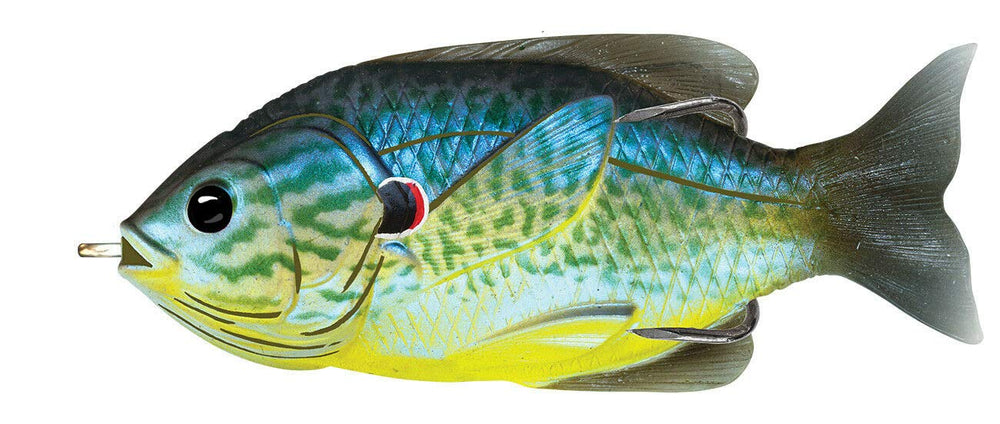 LIVE TARGET hollow body sunfish in blue-yellow pumpkinseed, lifelike forage for bass and pike