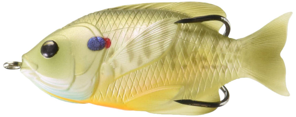 LIVE TARGET hollow body sunfish profile for lifelike form and smooth walking action in cover.
