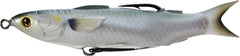 LIVETARGET MUH115T716 mullet topwater lure in silver, ideal for surface strikes.