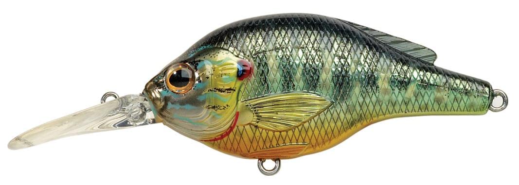 LIVE TARGET pumpkinseed crankbait side profile with authentic swimming action.