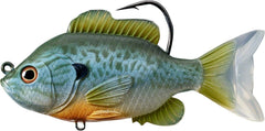 LiveTarget SFS110MS551 Sunfish swimbait in natural Blue Pumpkinseed pattern for enticing freshwater retrieves.
