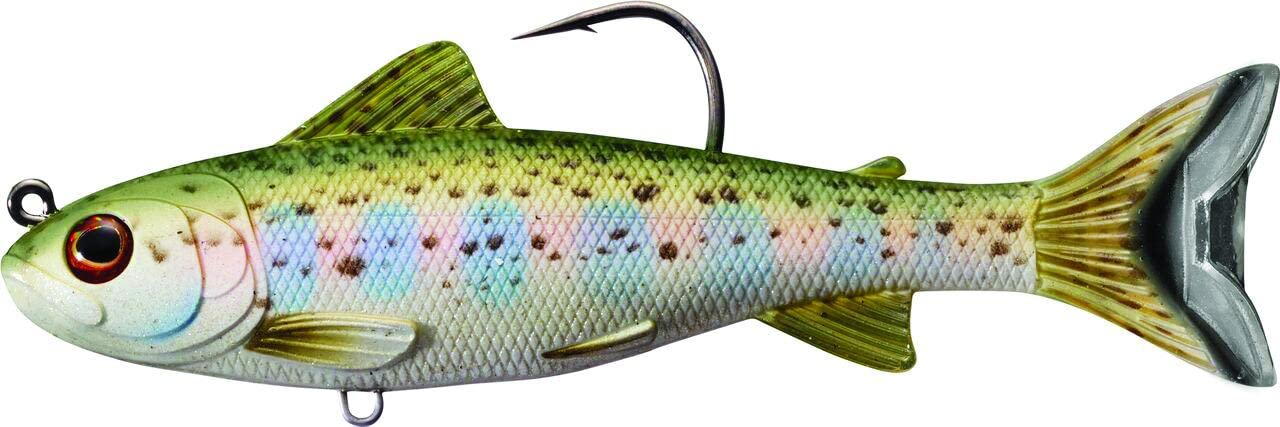 LIVE TARGET TRS131MS712 trout parr swimbait side view highlights balanced weight and casting potential.
