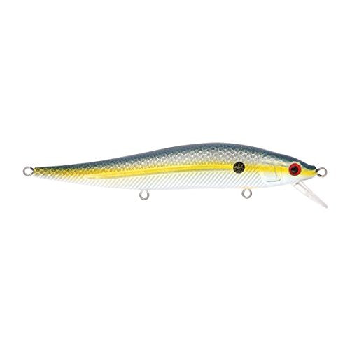 Livingston JerkMaster 121 Chartreuse Shad front view highlights vivid color