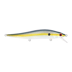 Livingston JerkMaster 121 Chartreuse Shad front view highlights vivid color