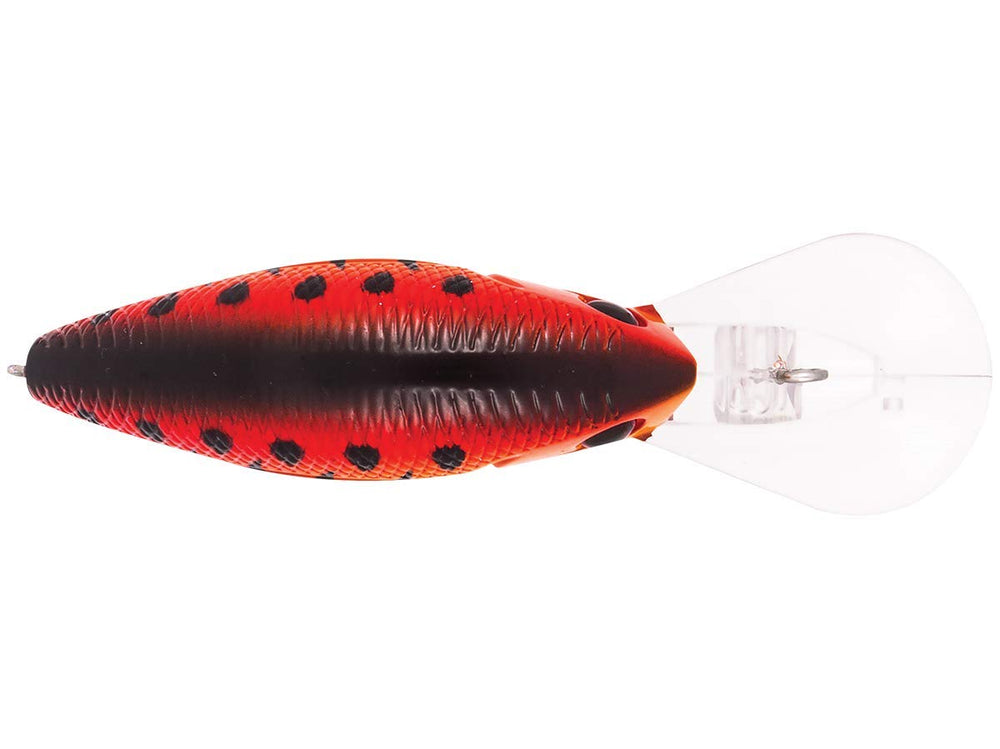 Livingston Lures Howeller DMC Plus Crankbait in water demonstrating lifelike vibrations for strikes.