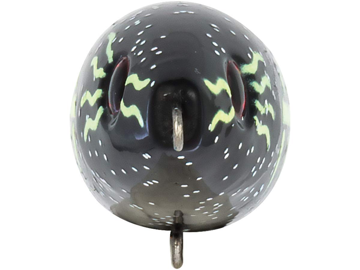 Livingston Lures Pro Sizzle Black Zombie angled shot showing rattles and realism