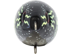 Livingston Lures Pro Sizzle Black Zombie angled shot showing rattles and realism