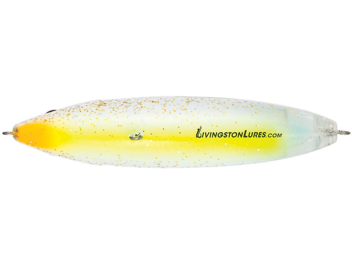 Livingston Lures Pro Sizzle Citrus SP LED closeup highlighting built-in LED