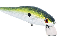 Livingston Lures Stick Master 127 chrome-xxx shad top view emphasizes balanced casting design