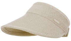 Livingston wide-brim visor for beach days offering UV protection and shade.