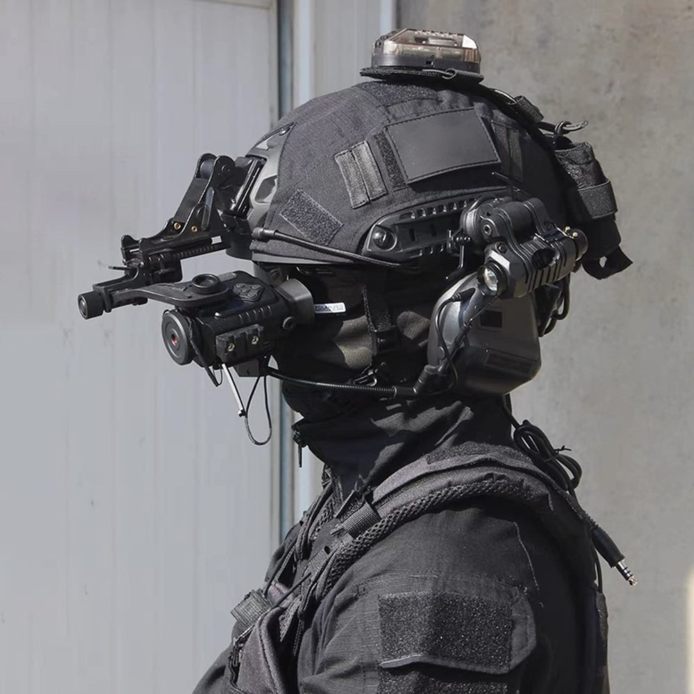 LIVIQILY NVG fore-aft eye relief lever for comfortable placement.