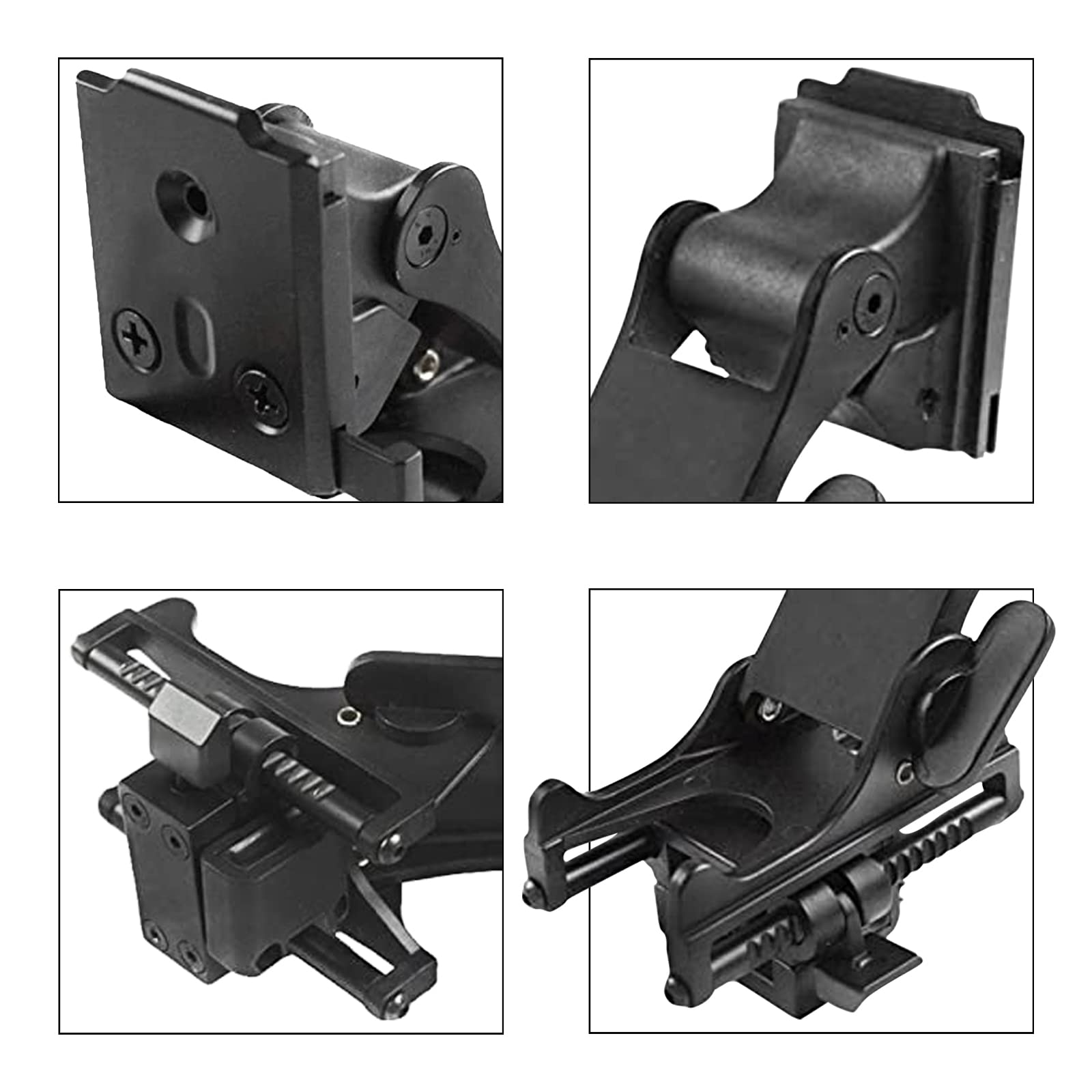 LIVIQILY Rhino NVG mount bracket release button enables quick one-handed detach.