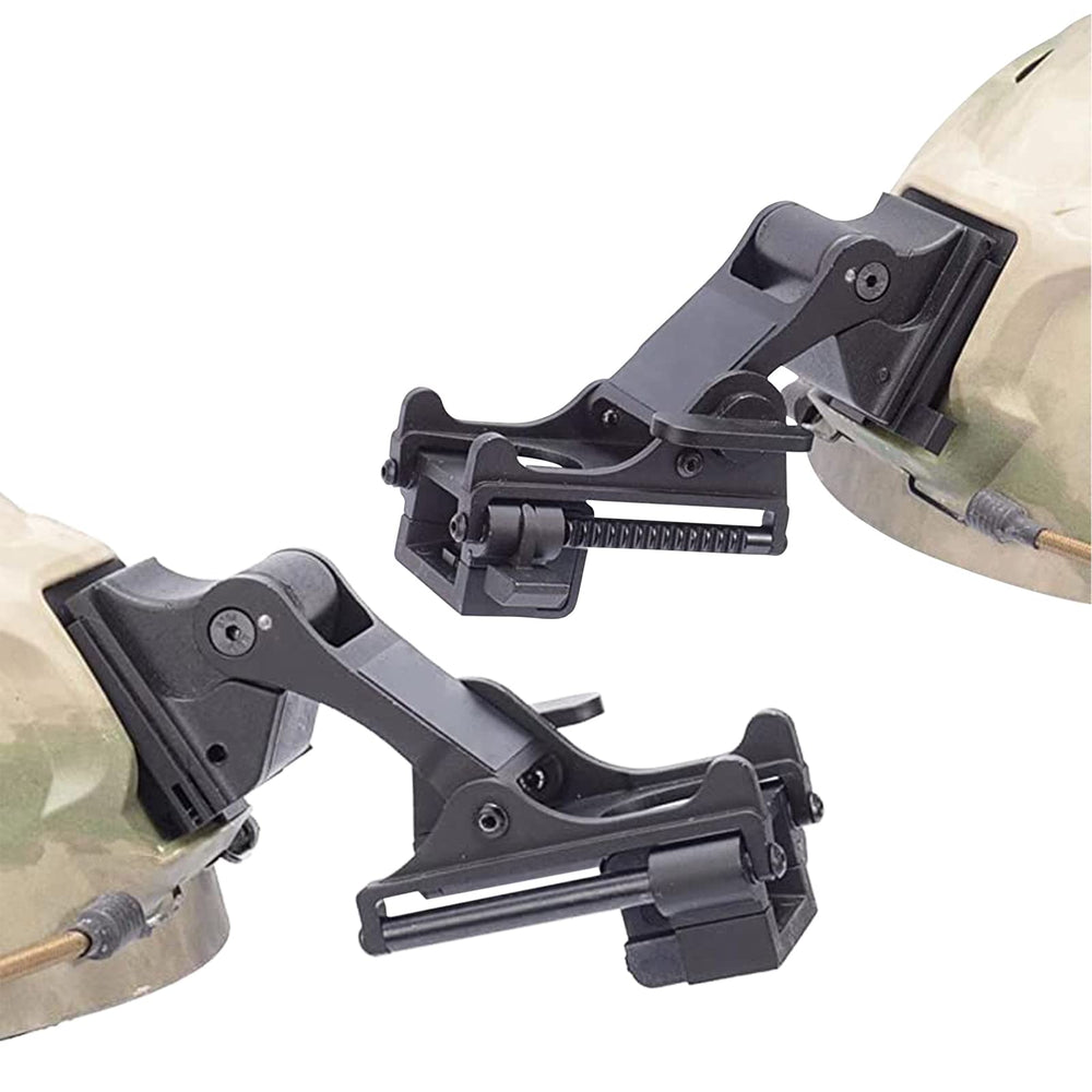 LIVIQILY Rhino NVG mount bracket side view highlights compact profile and stability.