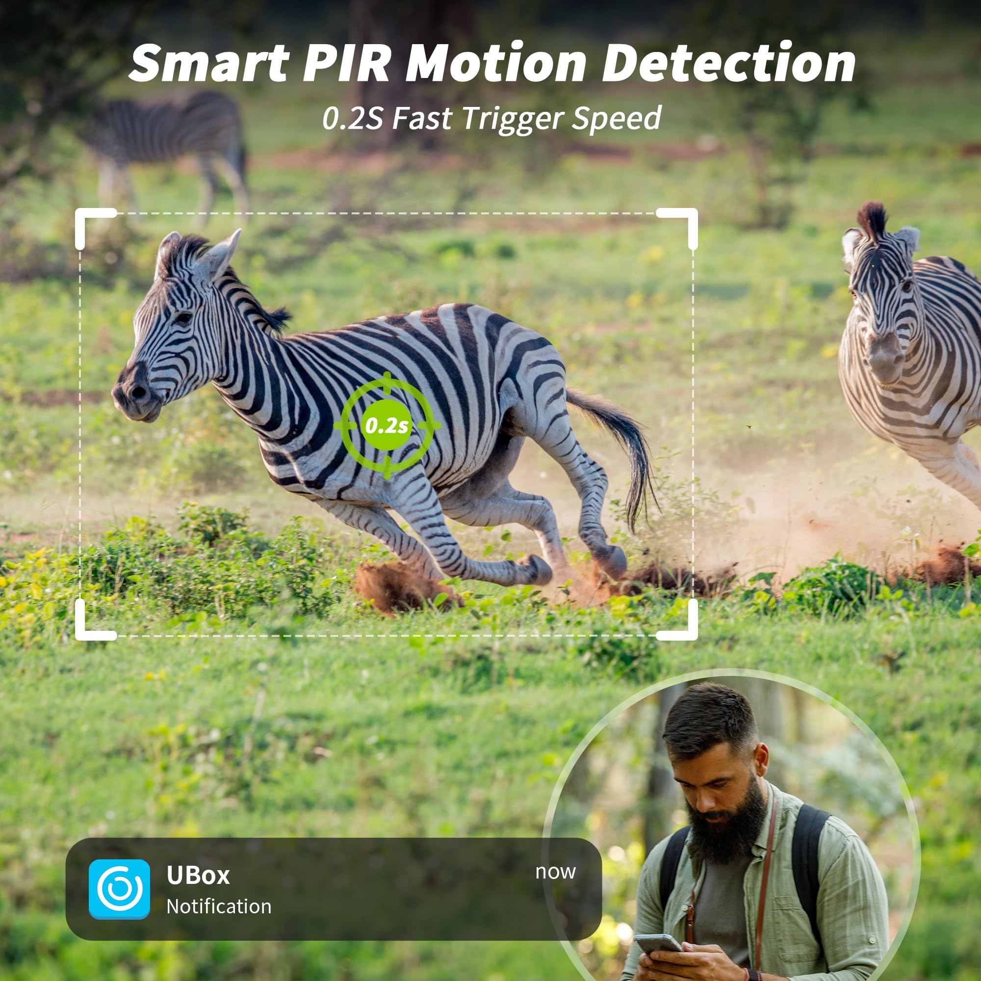LIWAN 360-degree view and customizable zones reduce false triggers.