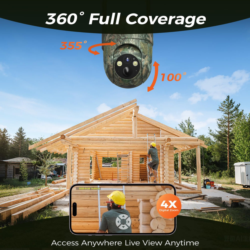 Liwan Cellular Trail Camera motion alerts with two-way audio.