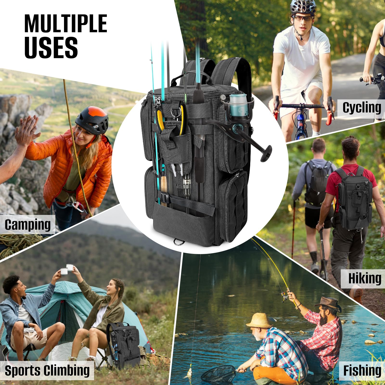 Fits two to three 3600/3700 tackle boxes in LIWSHWZ pack