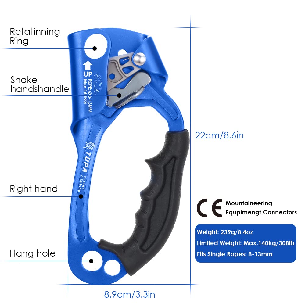 Lixada ascender ergonomic rubber handle enabling comfortable one-handed use.