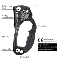 Lixada ascender ergonomic rubber handle enabling one-handed control