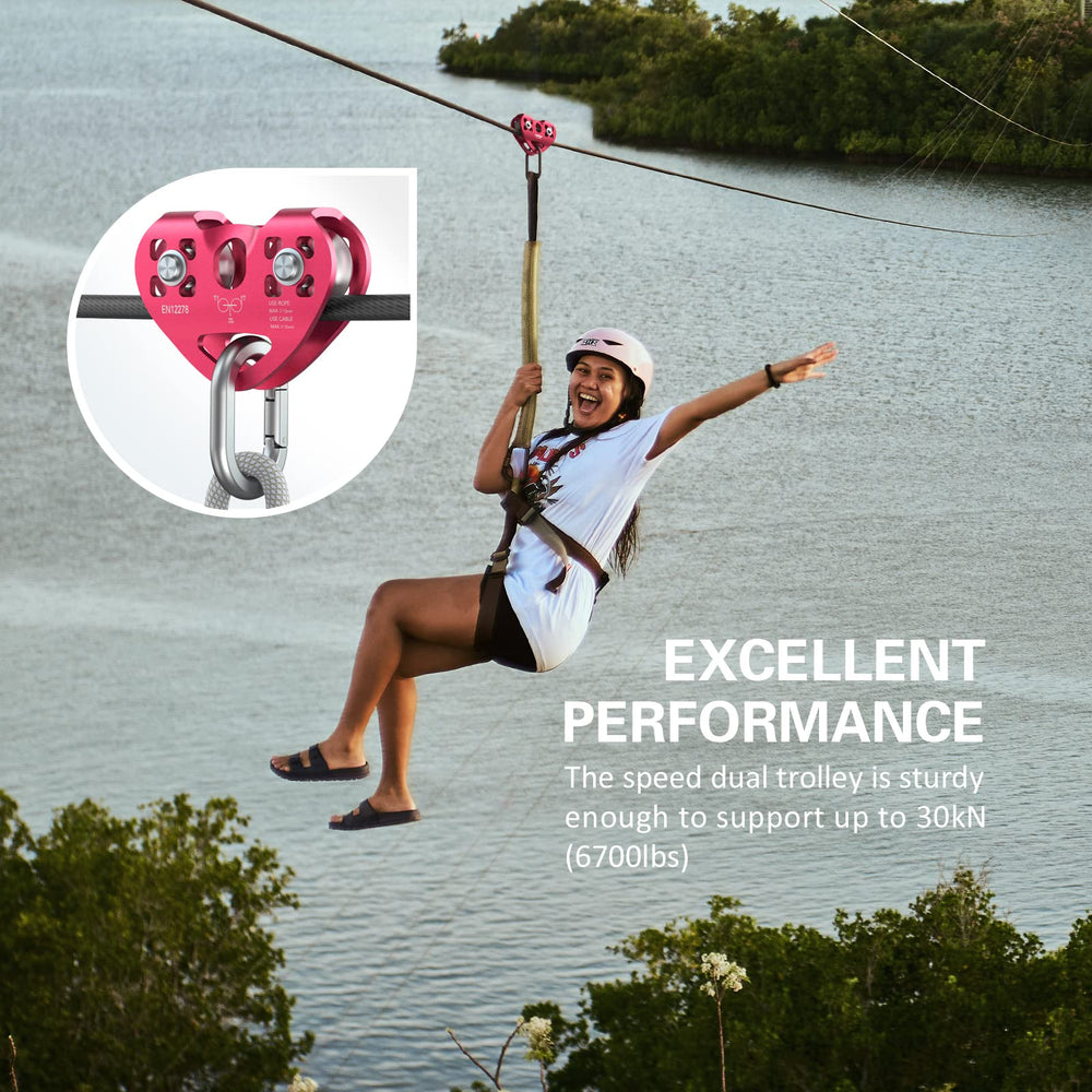 Lixada backyard zipline setup perks from smooth, reliable pulley performance