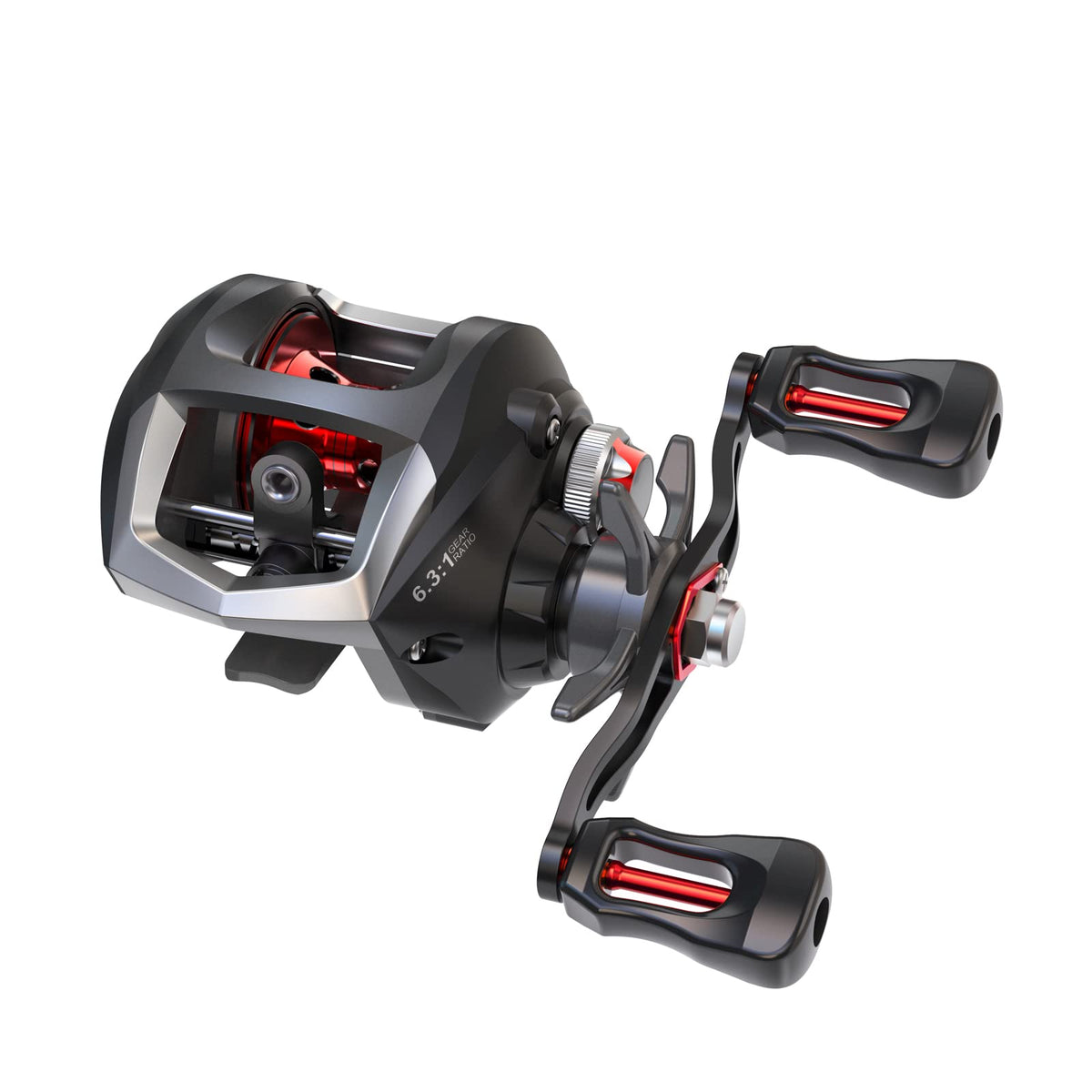 Lixada baitcasting reel with drag power for controlled saltwater fishing.