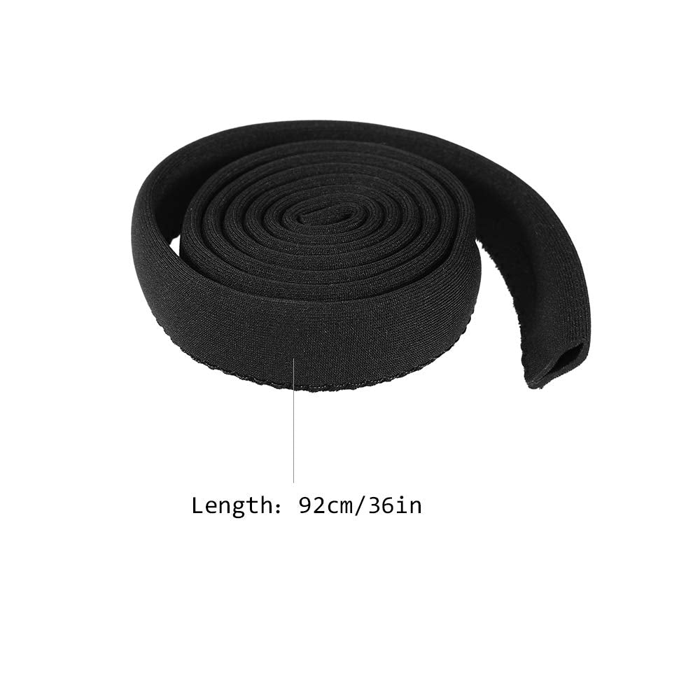 Lixada black tube cover provides durable insulation for all weather hydration.