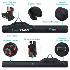 Lixada breathable mesh pocket holds gloves for easy on-site wear