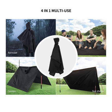 Lixada camouflage rain gear suitable for hiking and outdoor trips