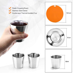 Lixada camping cookware cups for two for easy serving outdoors