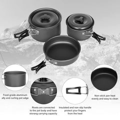 Lixada bowls set ready for sharing meals during hikes and picnics