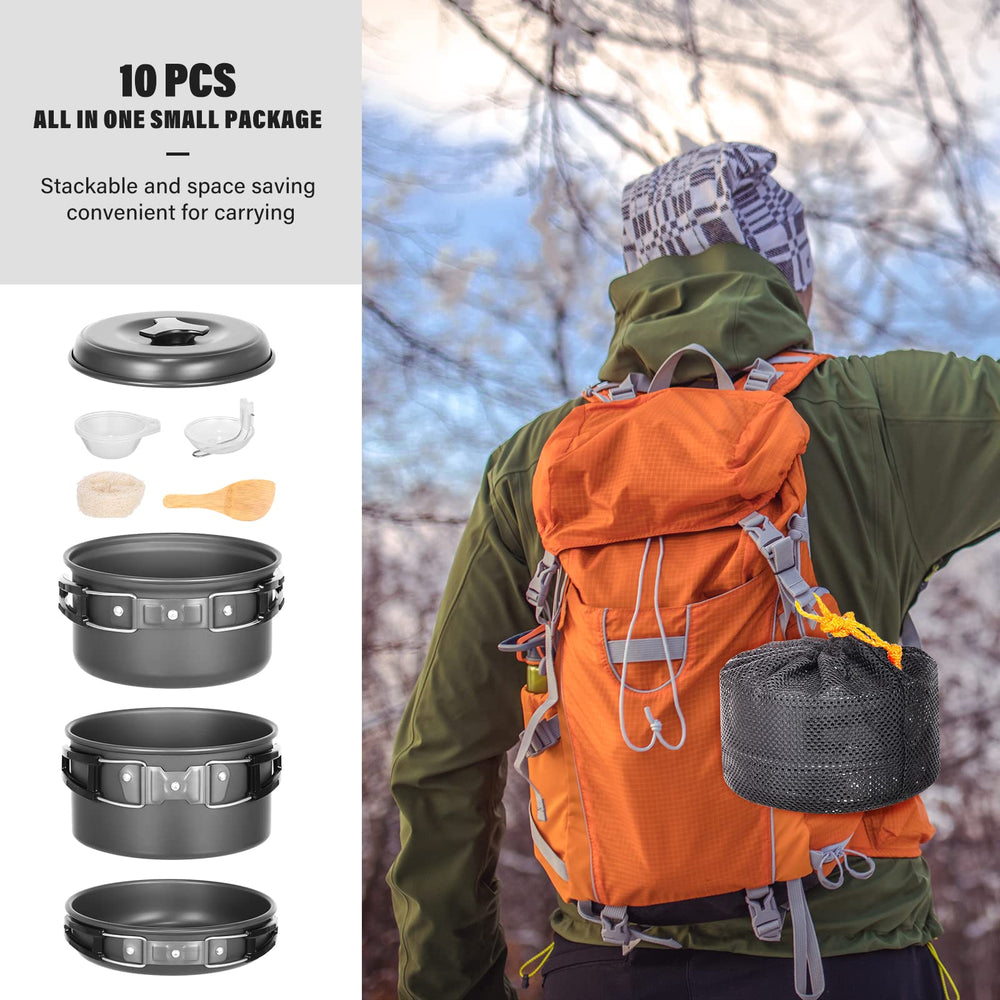 Lixada camping pan in action for versatile one-pot meals on the trail