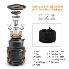Lixada camping cookware pan 0-86L perfect for frying outdoors