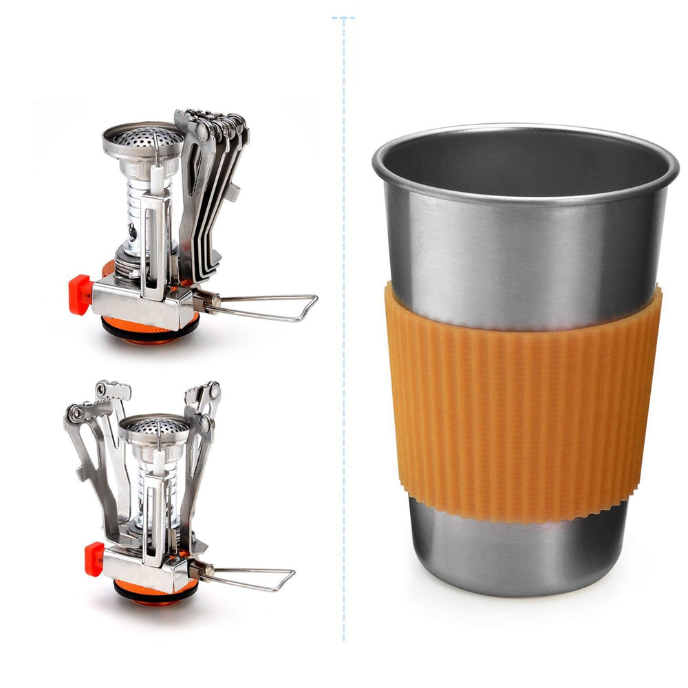 Lixada mini stove included for quick heat on trail