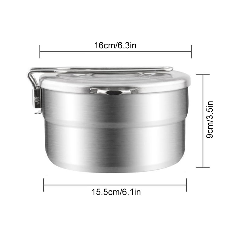Lixada multifunctional pot used as lunch box and bowl on adventures.