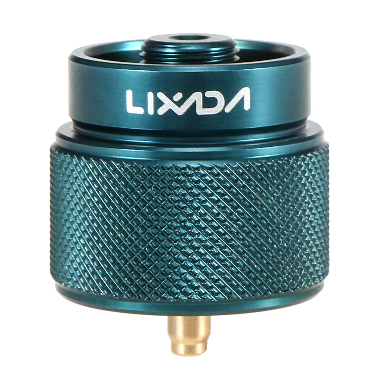 Lixada camping stove adapter close-up shows durable aluminum-copper construction for reliable outdoor cooking on trips.