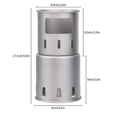 Lixada camping stove environmentally conscious choice avoiding canisters with wood fuel.