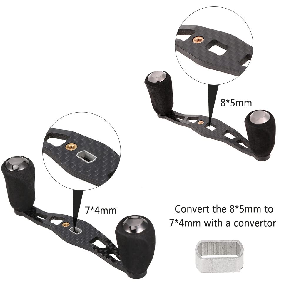 Shimano reel compatibility illustrated with converter