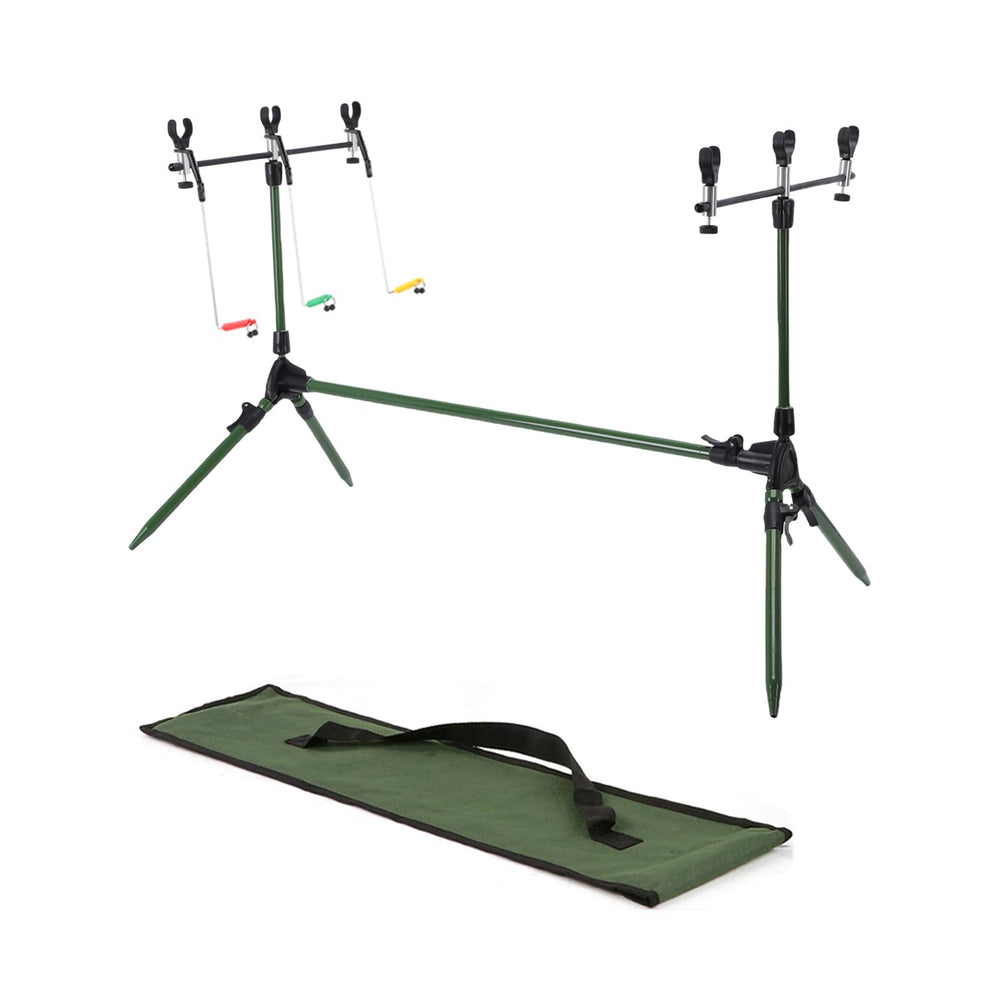 Lixada carp pod stand with 6 holders for versatile multi-rod carp fishing.